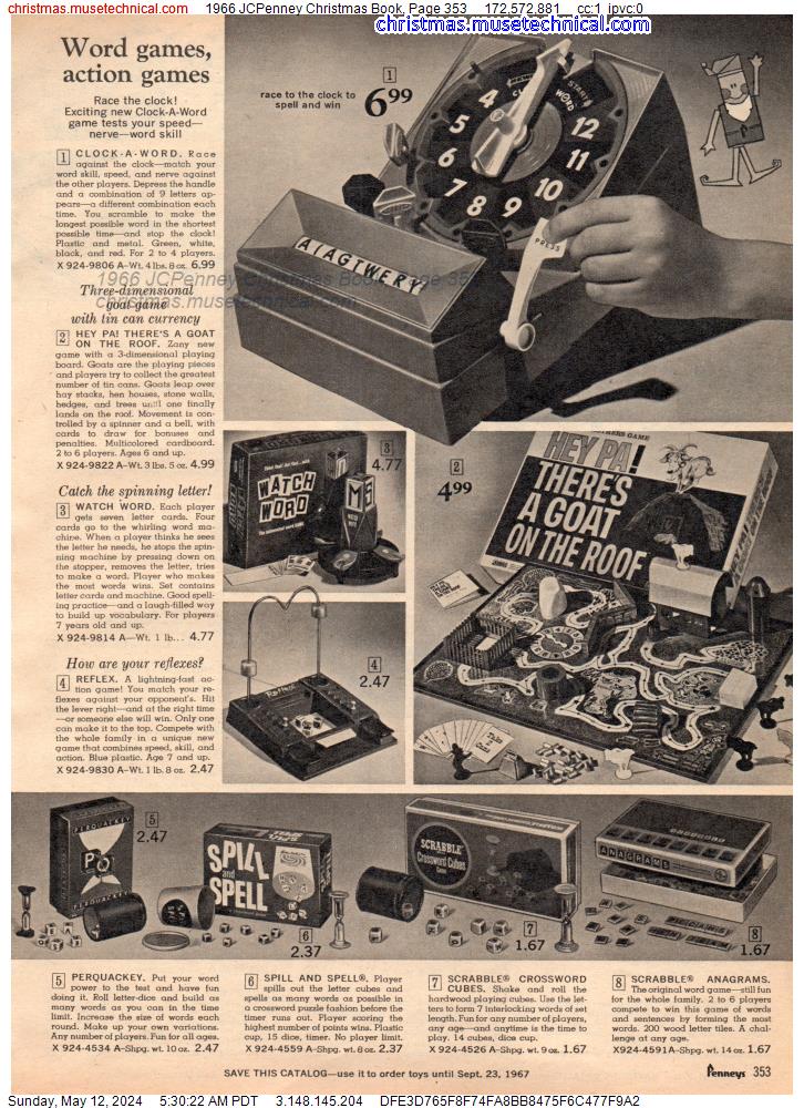 1966 JCPenney Christmas Book, Page 353