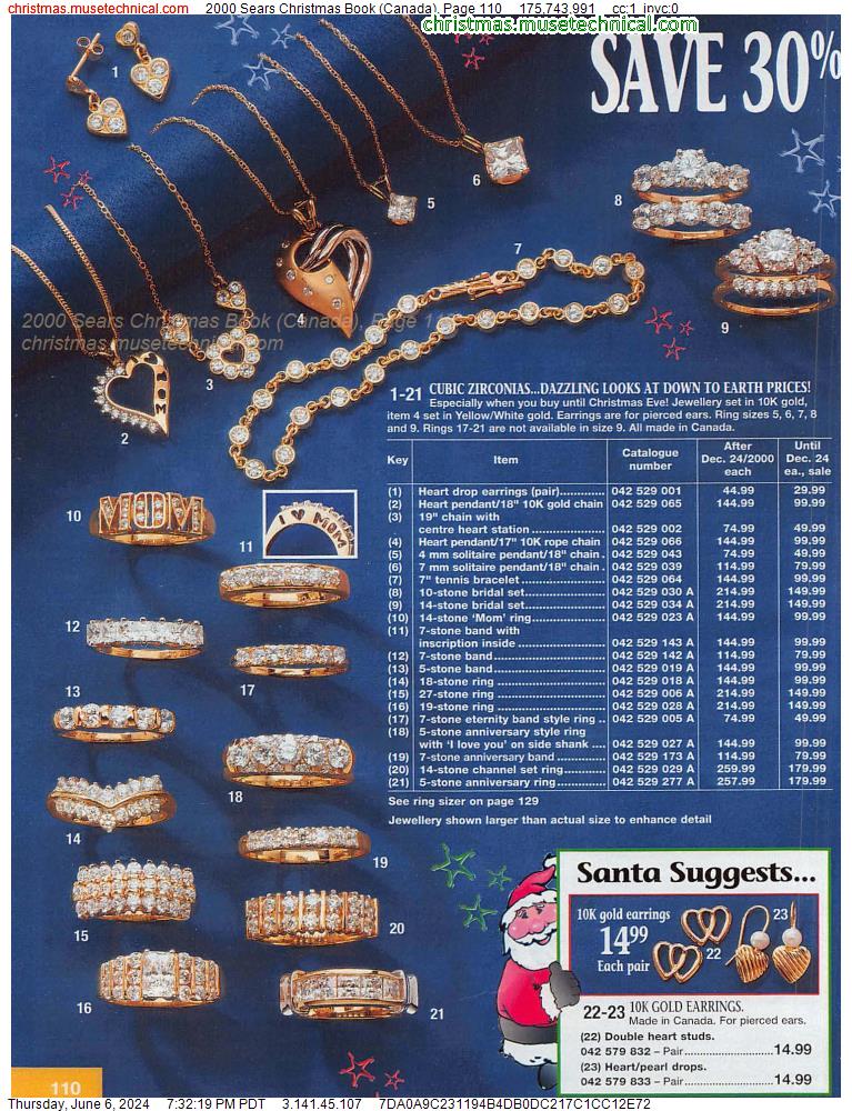 2000 Sears Christmas Book (Canada), Page 110