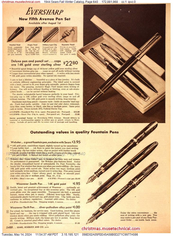 1944 Sears Fall Winter Catalog, Page 640