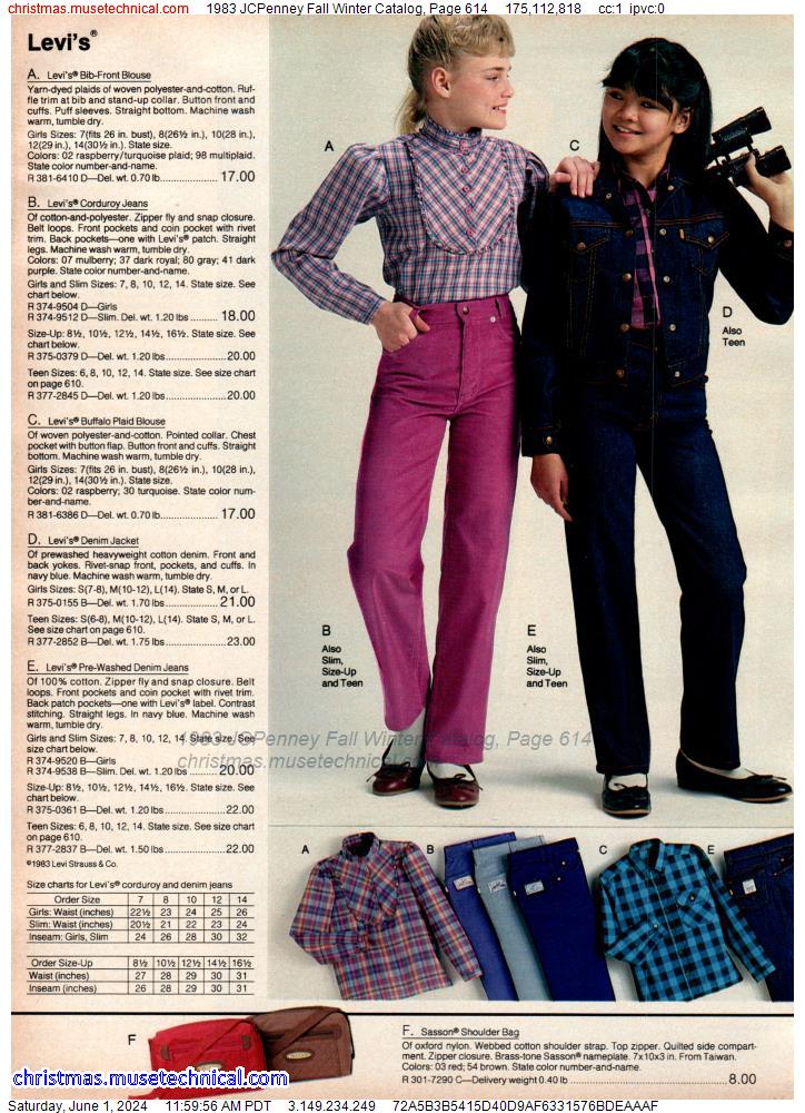 1983 JCPenney Fall Winter Catalog, Page 614 - Catalogs & Wishbooks