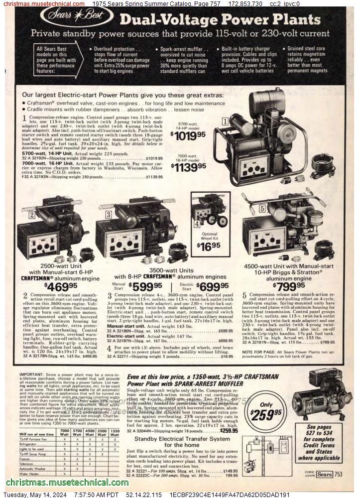 1975 Sears Spring Summer Catalog, Page 757