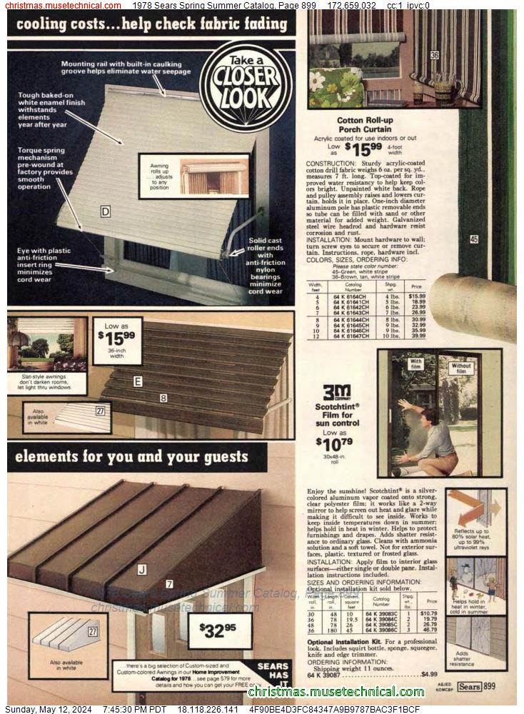 1978 Sears Spring Summer Catalog, Page 899