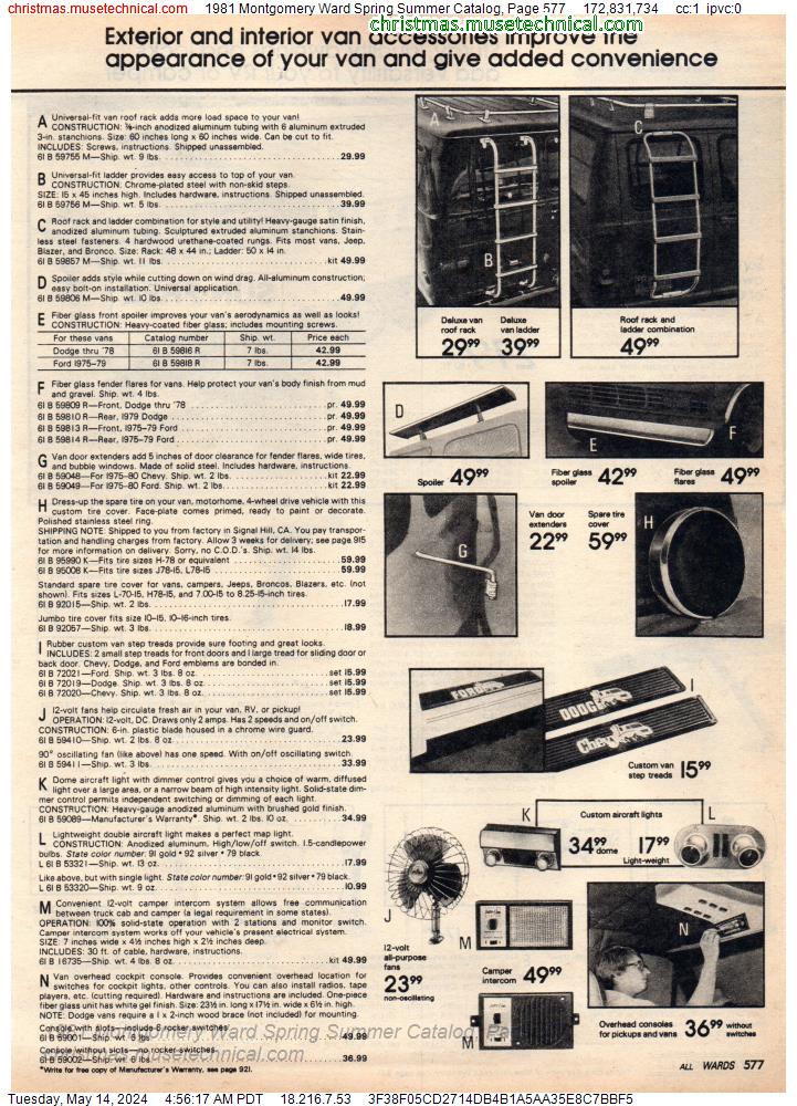 1981 Montgomery Ward Spring Summer Catalog, Page 577