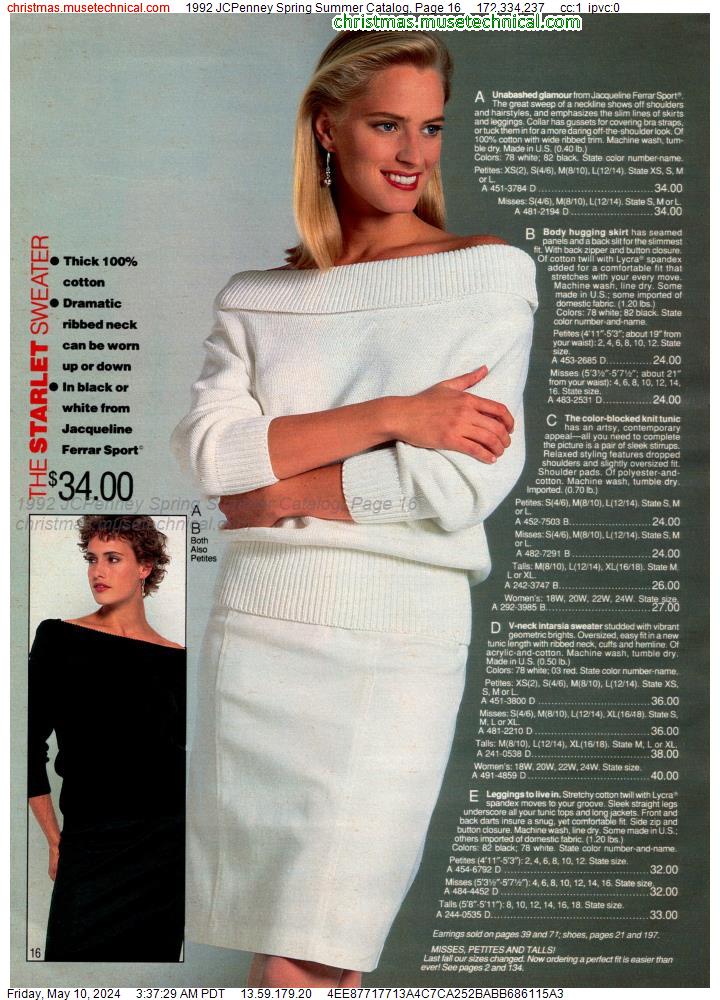 1992 JCPenney Spring Summer Catalog, Page 16