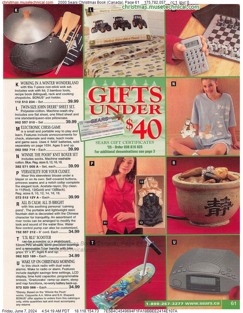 2000 Sears Christmas Book (Canada), Page 61