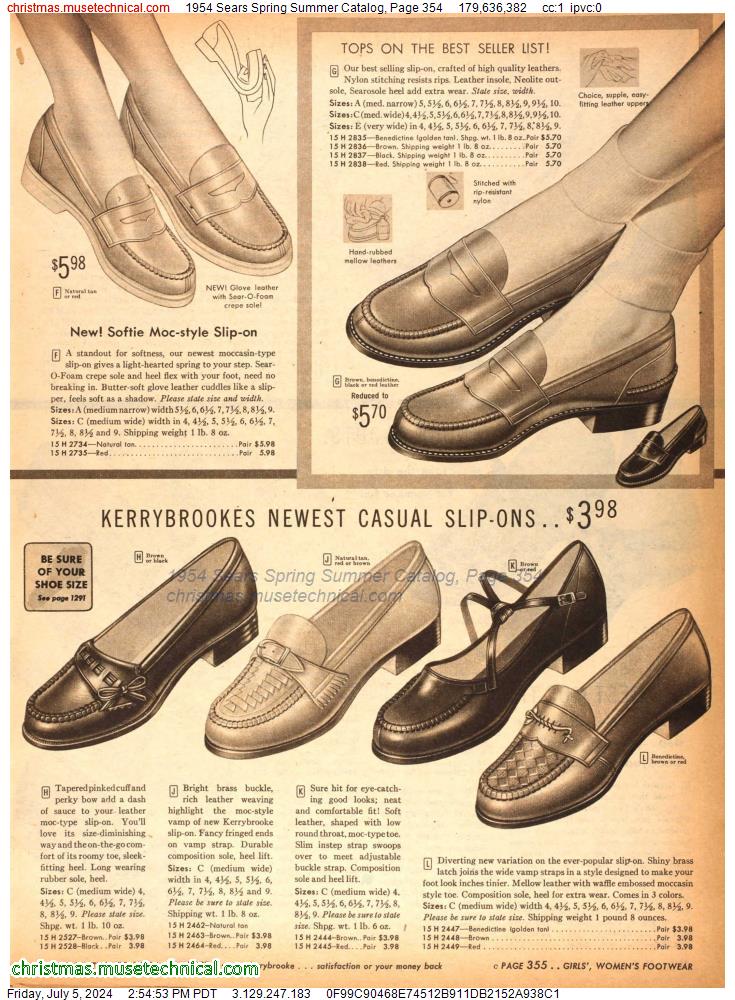 1954 Sears Spring Summer Catalog, Page 354