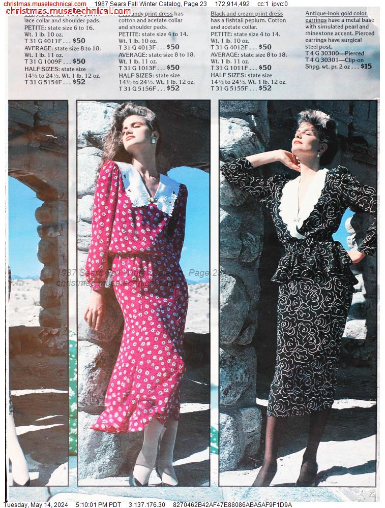1987 Sears Fall Winter Catalog, Page 23