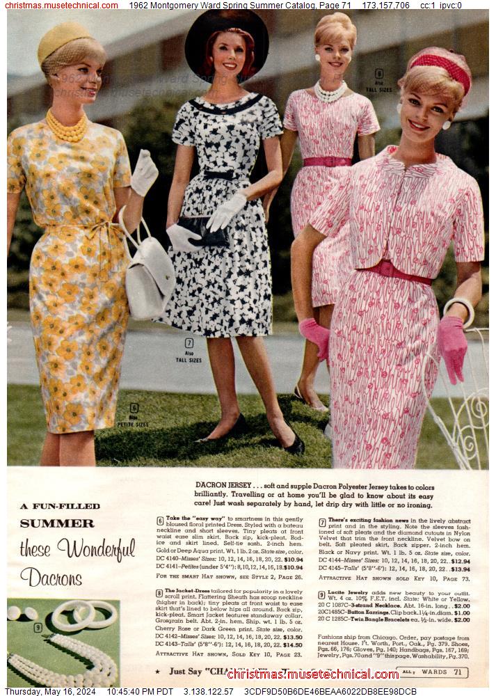 1962 Montgomery Ward Spring Summer Catalog, Page 71