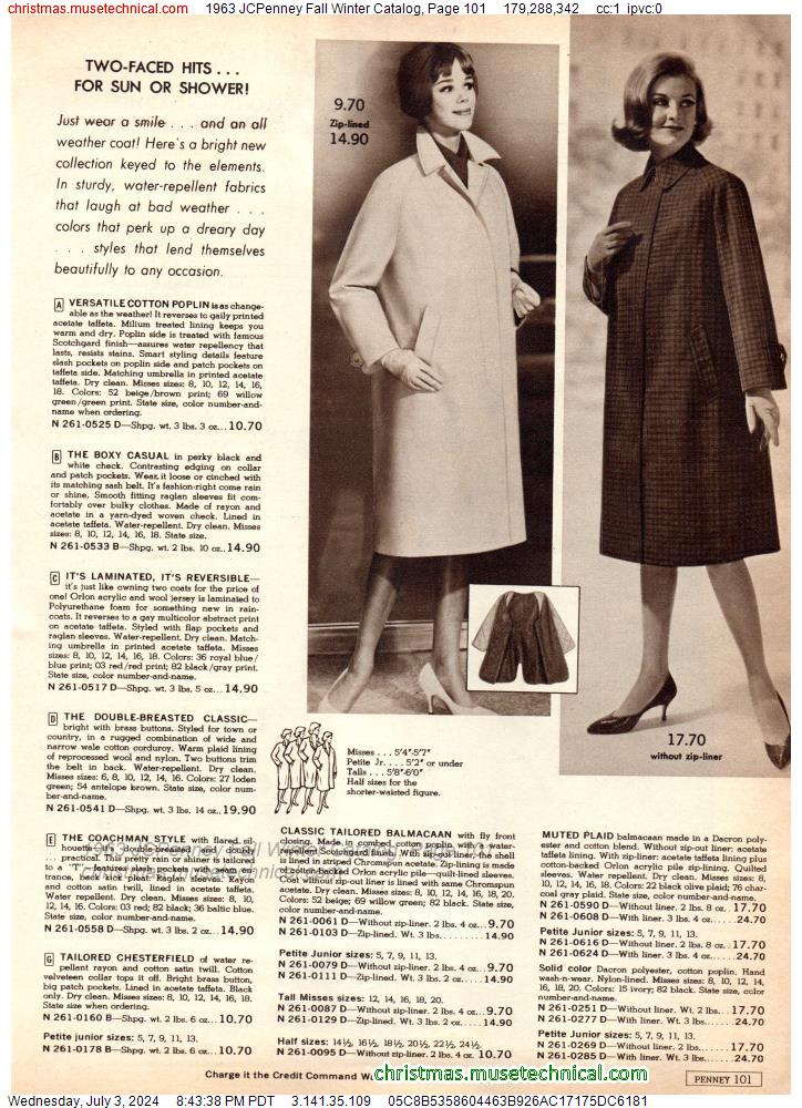 1963 JCPenney Fall Winter Catalog, Page 101