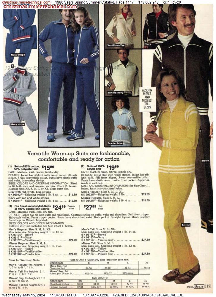 1980 Sears Spring Summer Catalog, Page 1147