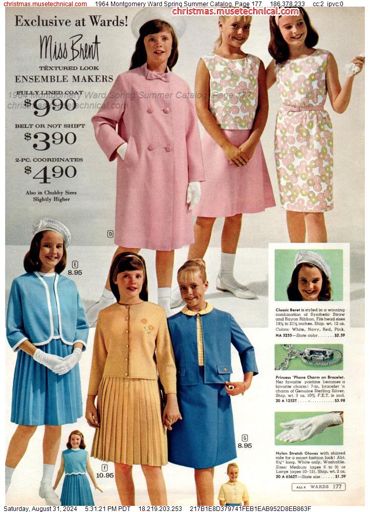 1964 Montgomery Ward Spring Summer Catalog, Page 177