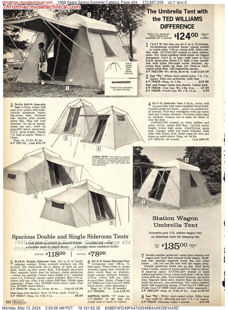 1968 Sears Spring Summer Catalog, Page 454 - Catalogs & Wishbooks