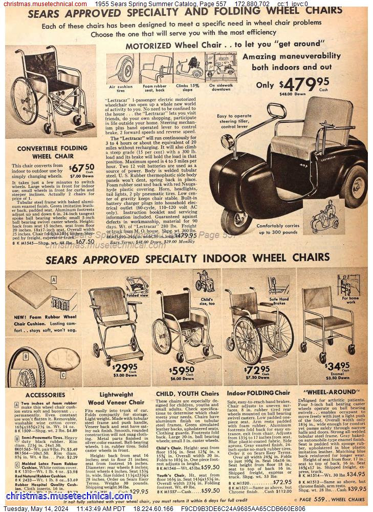 1955 Sears Spring Summer Catalog, Page 557