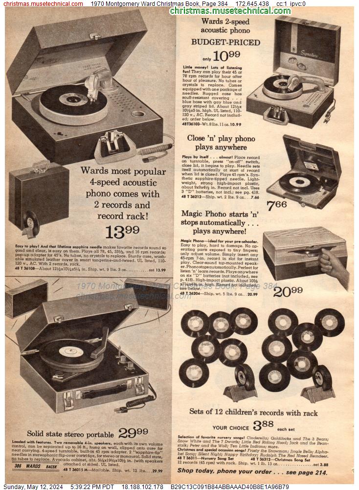 1970 Montgomery Ward Christmas Book, Page 384