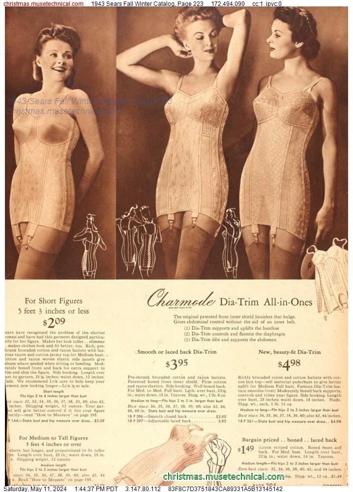 1943 Sears Fall Winter Catalog, Page 223