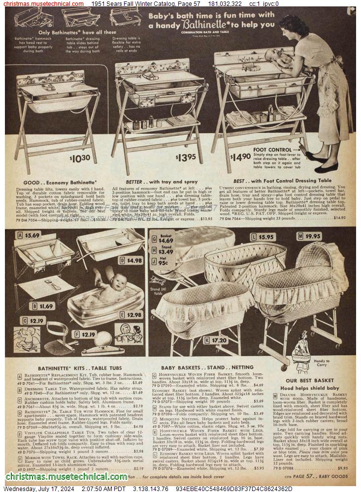 1951 Sears Fall Winter Catalog, Page 57
