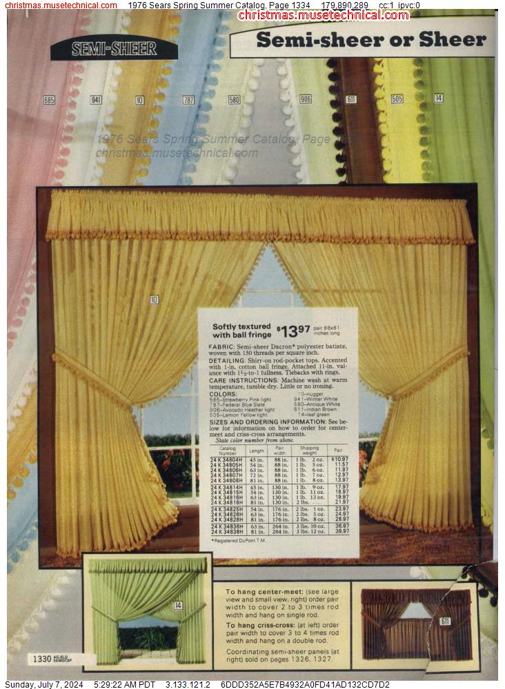 1976 Sears Spring Summer Catalog, Page 1334