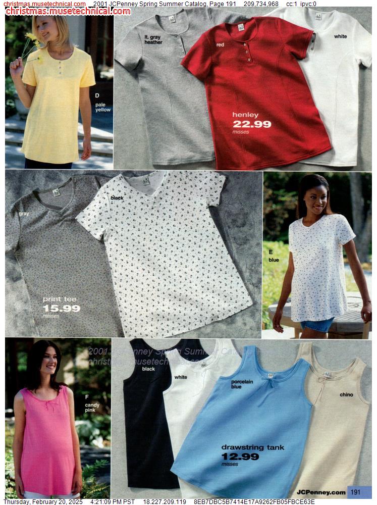 2001 JCPenney Spring Summer Catalog, Page 191