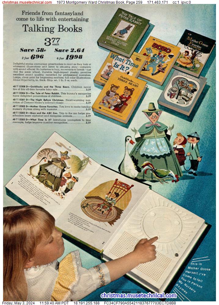 1973 Montgomery Ward Christmas Book, Page 259