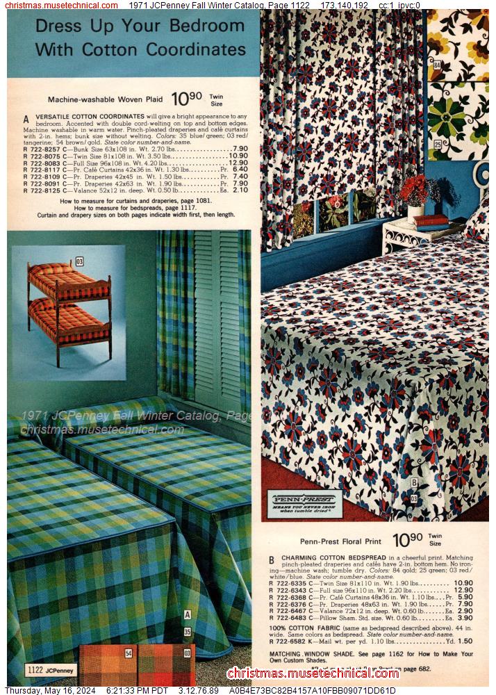 1971 JCPenney Fall Winter Catalog, Page 1122