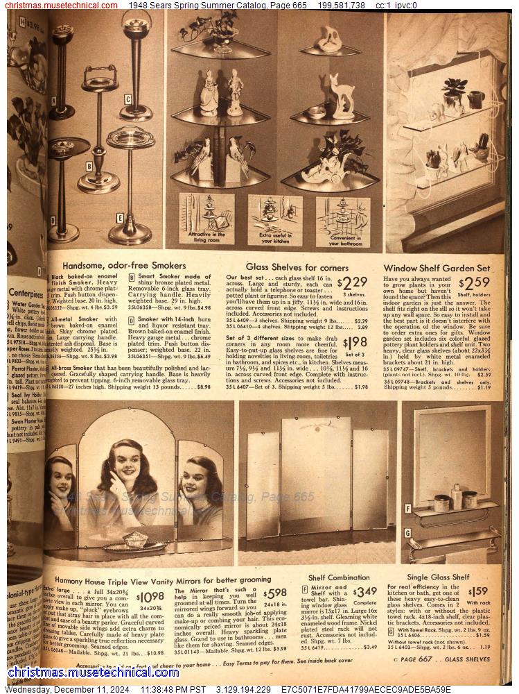 1948 Sears Spring Summer Catalog, Page 665