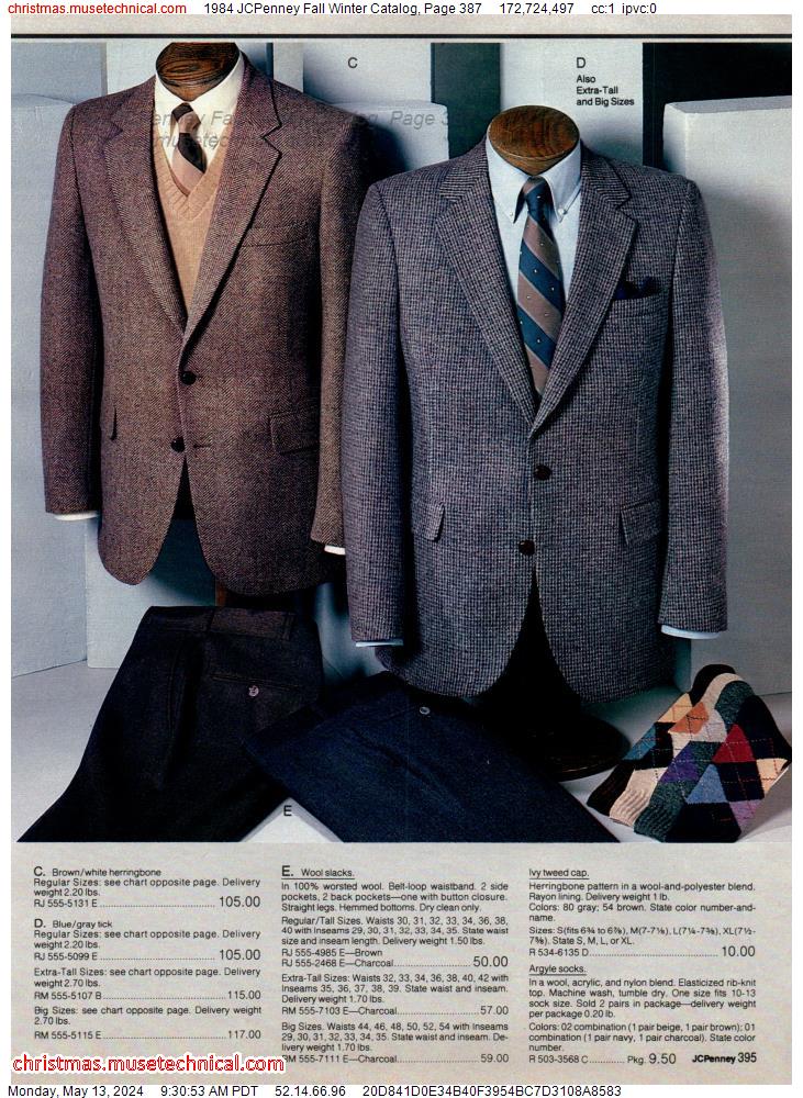 1984 JCPenney Fall Winter Catalog, Page 387