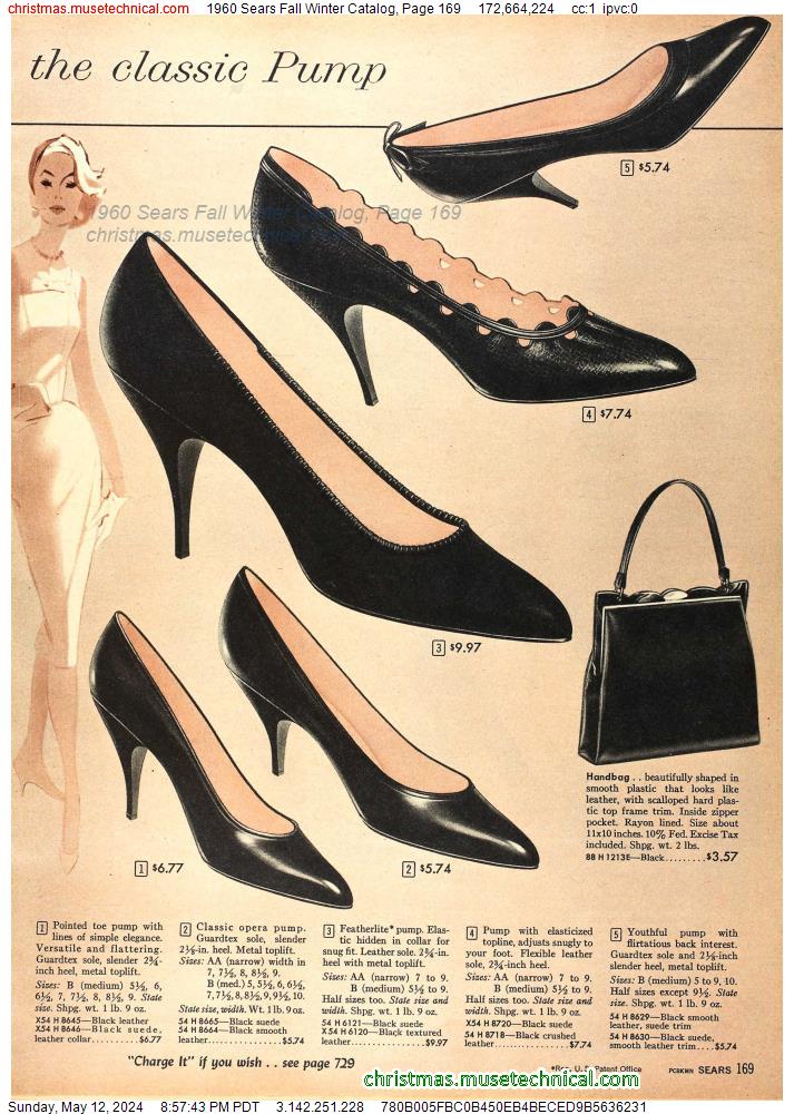 1960 Sears Fall Winter Catalog, Page 169