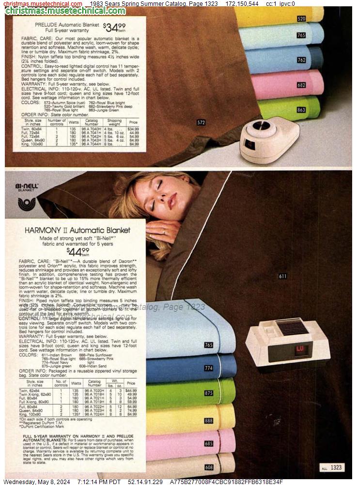 1983 Sears Spring Summer Catalog, Page 1323