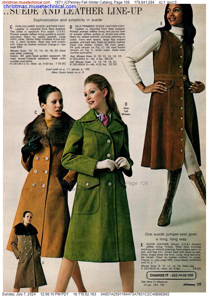 1971 JCPenney Fall Winter Catalog, Page 109