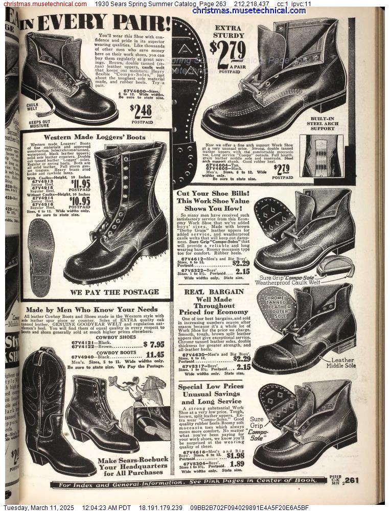 1930 Sears Spring Summer Catalog, Page 263