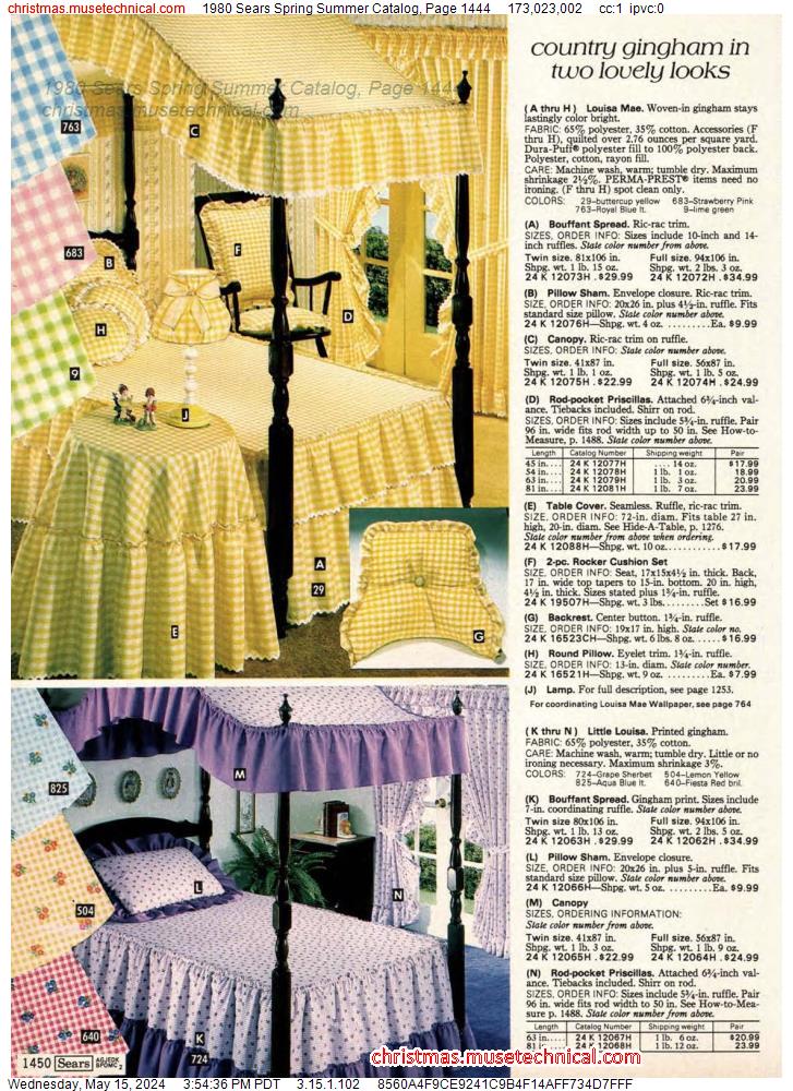 1980 Sears Spring Summer Catalog, Page 1444