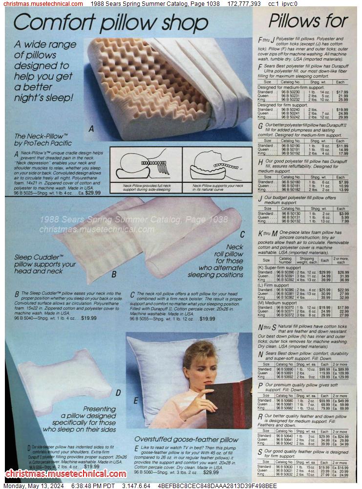 1988 Sears Spring Summer Catalog, Page 1038