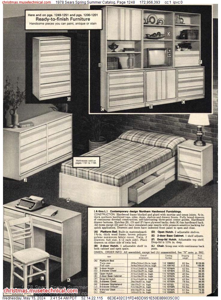 1978 Sears Spring Summer Catalog, Page 1248