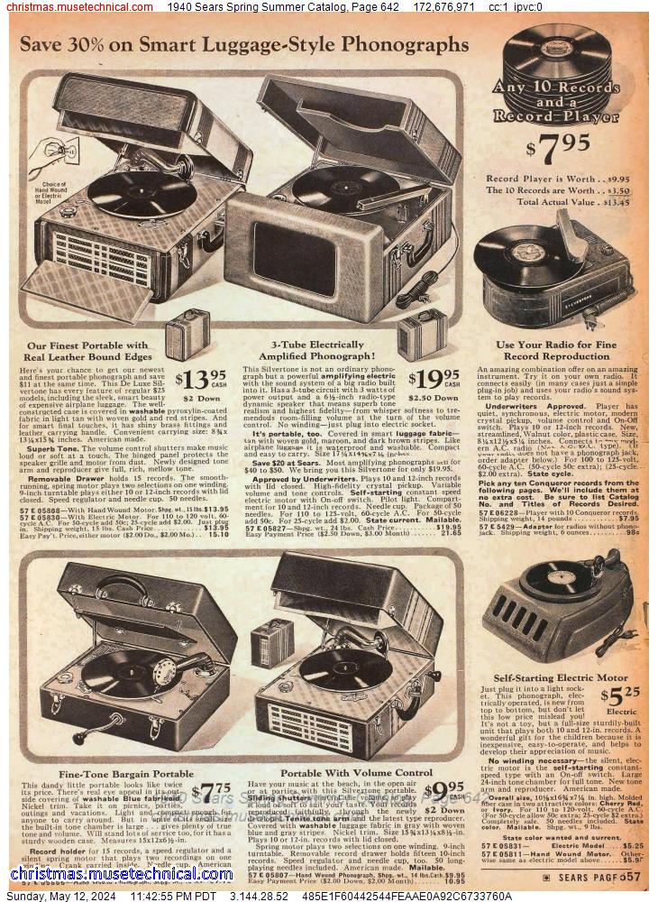 1940 Sears Spring Summer Catalog, Page 642