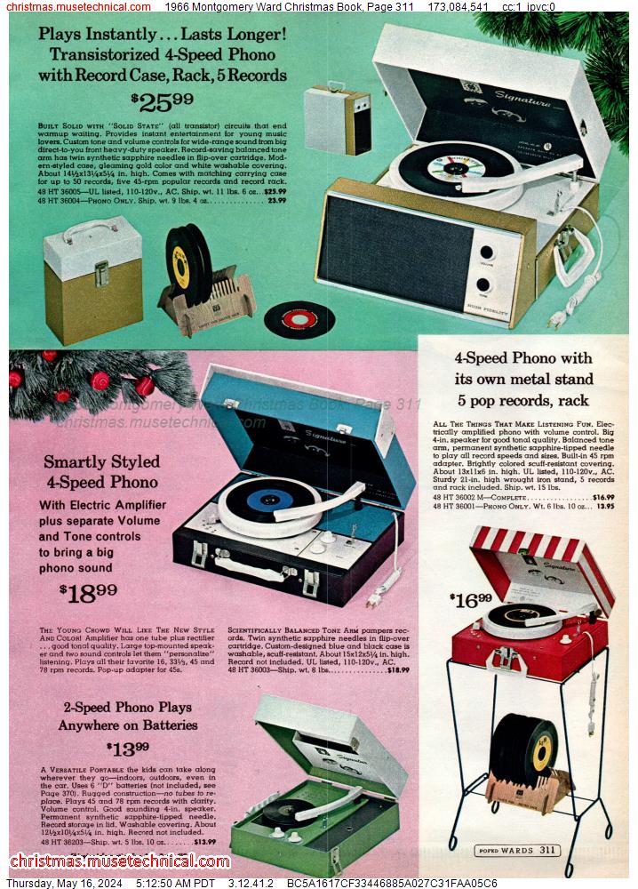 1966 Montgomery Ward Christmas Book, Page 311