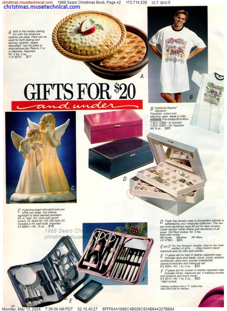 1988 Sears Christmas Book, Page 42