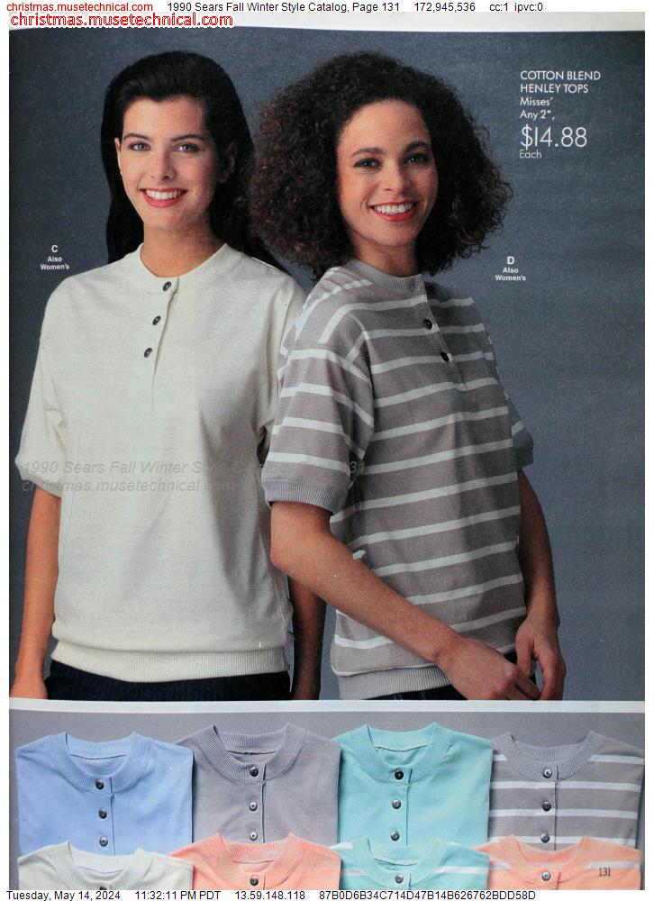 1990 Sears Fall Winter Style Catalog, Page 131