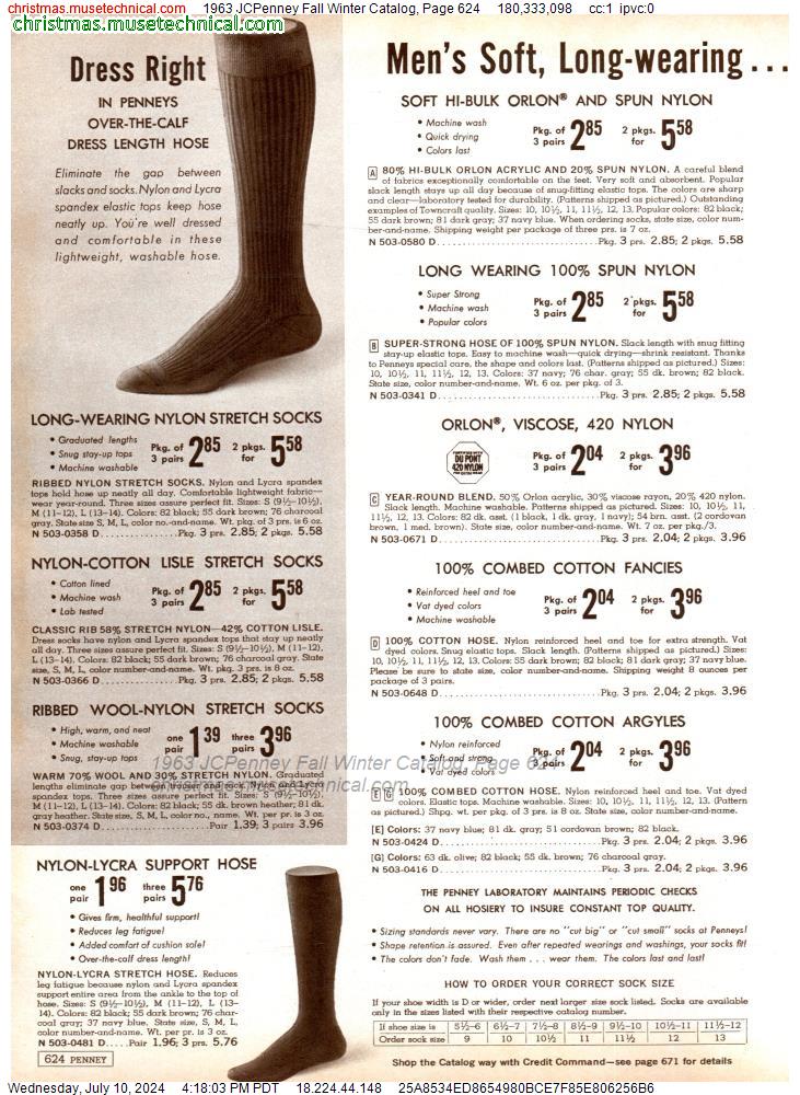 1963 JCPenney Fall Winter Catalog, Page 624