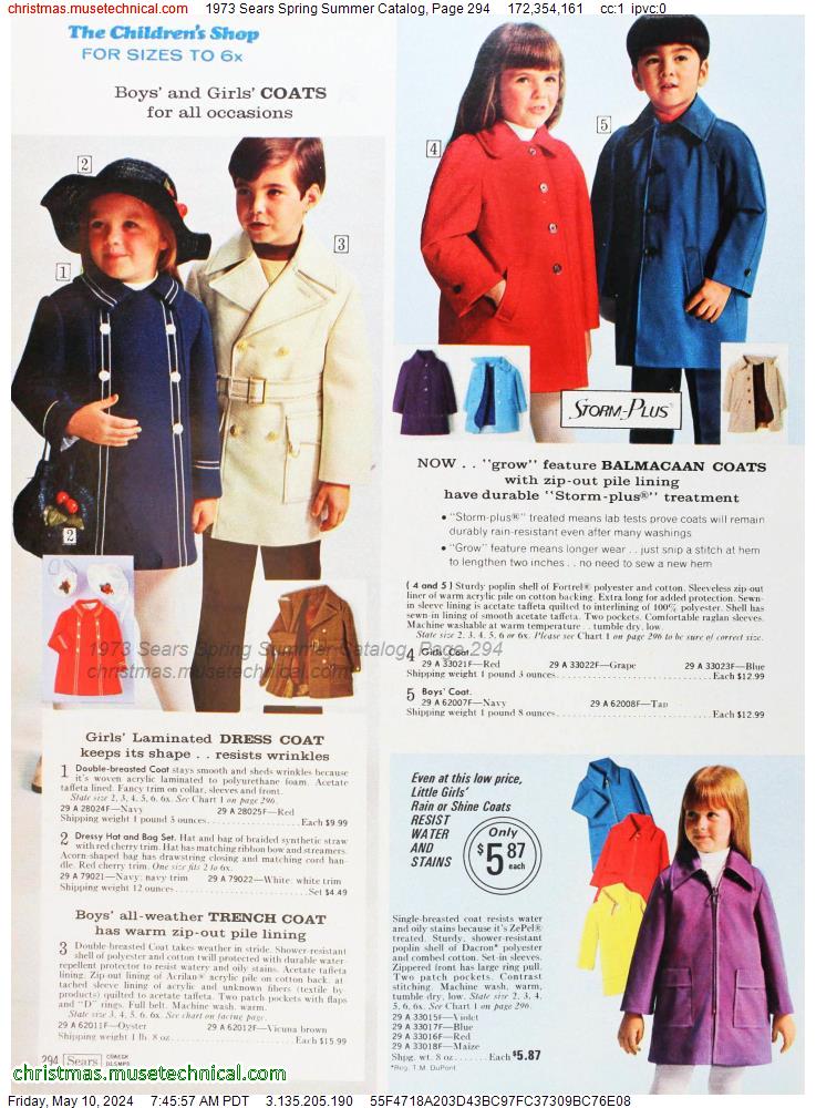 1973 Sears Spring Summer Catalog, Page 294
