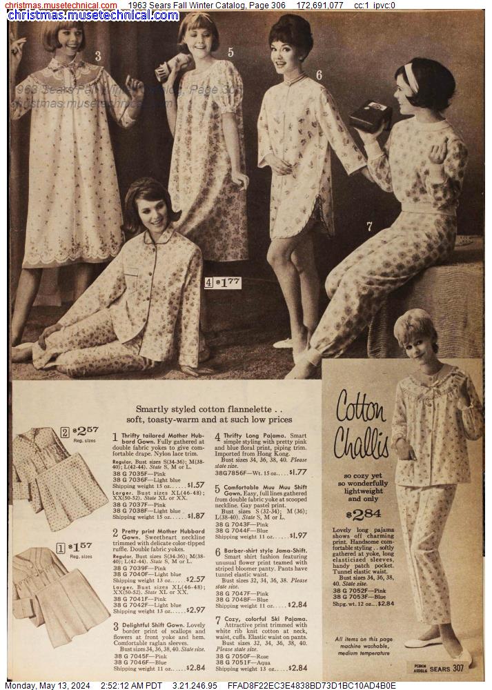 1963 Sears Fall Winter Catalog, Page 306