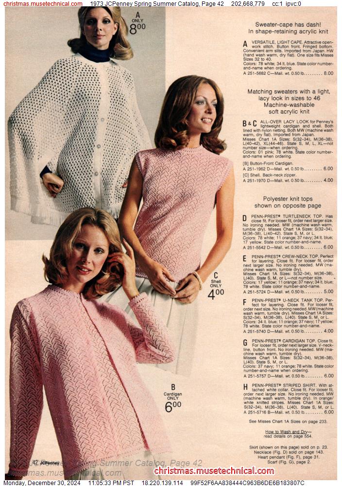 1973 JCPenney Spring Summer Catalog, Page 42