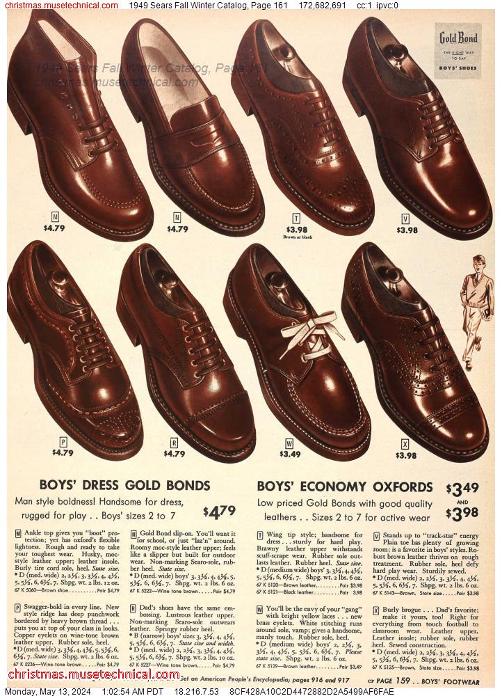 1949 Sears Fall Winter Catalog, Page 161