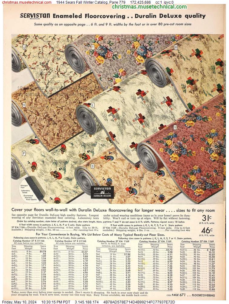 1944 Sears Fall Winter Catalog, Page 779