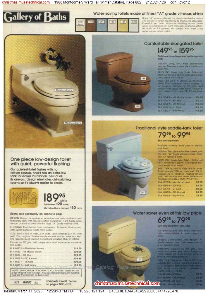 1980 Montgomery Ward Fall Winter Catalog, Page 882