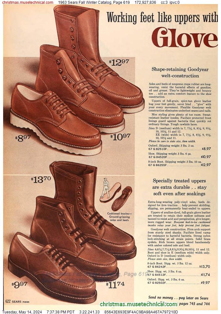 1963 Sears Fall Winter Catalog, Page 619