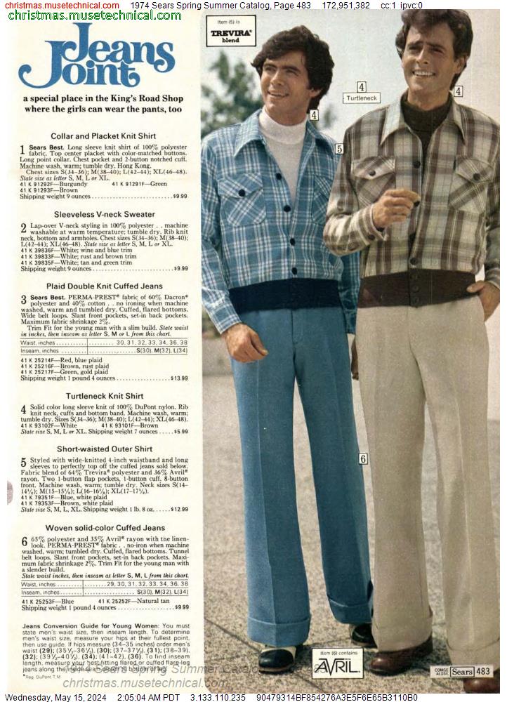 1974 Sears Spring Summer Catalog, Page 483