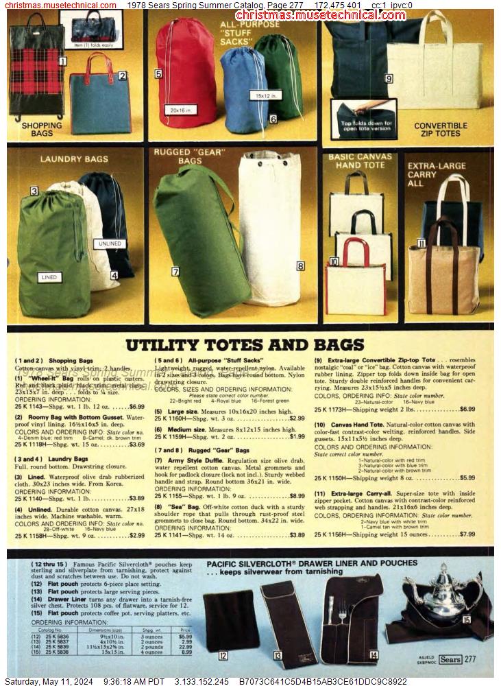 1978 Sears Spring Summer Catalog, Page 277