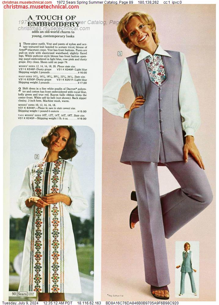 1972 Sears Spring Summer Catalog, Page 89