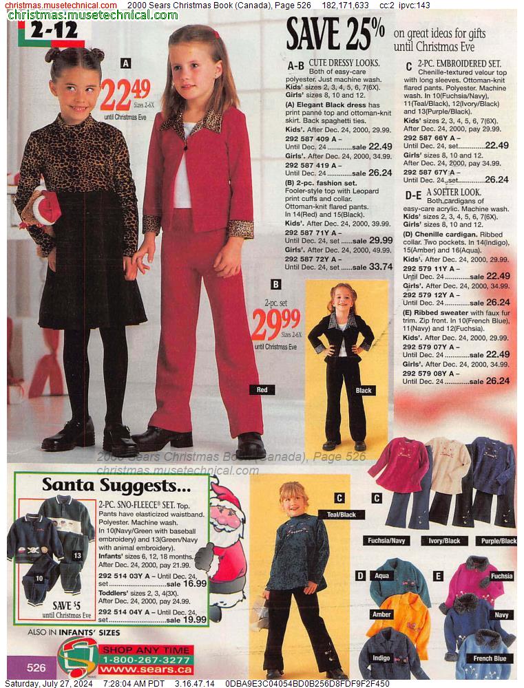 2000 Sears Christmas Book (Canada), Page 526