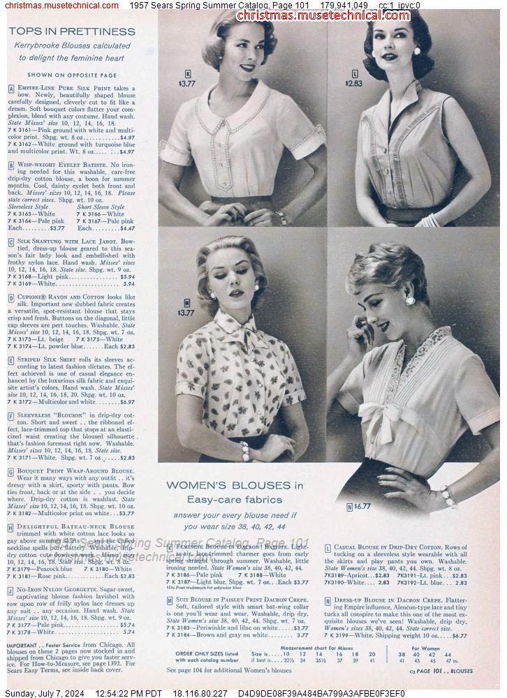 1957 Sears Spring Summer Catalog, Page 101